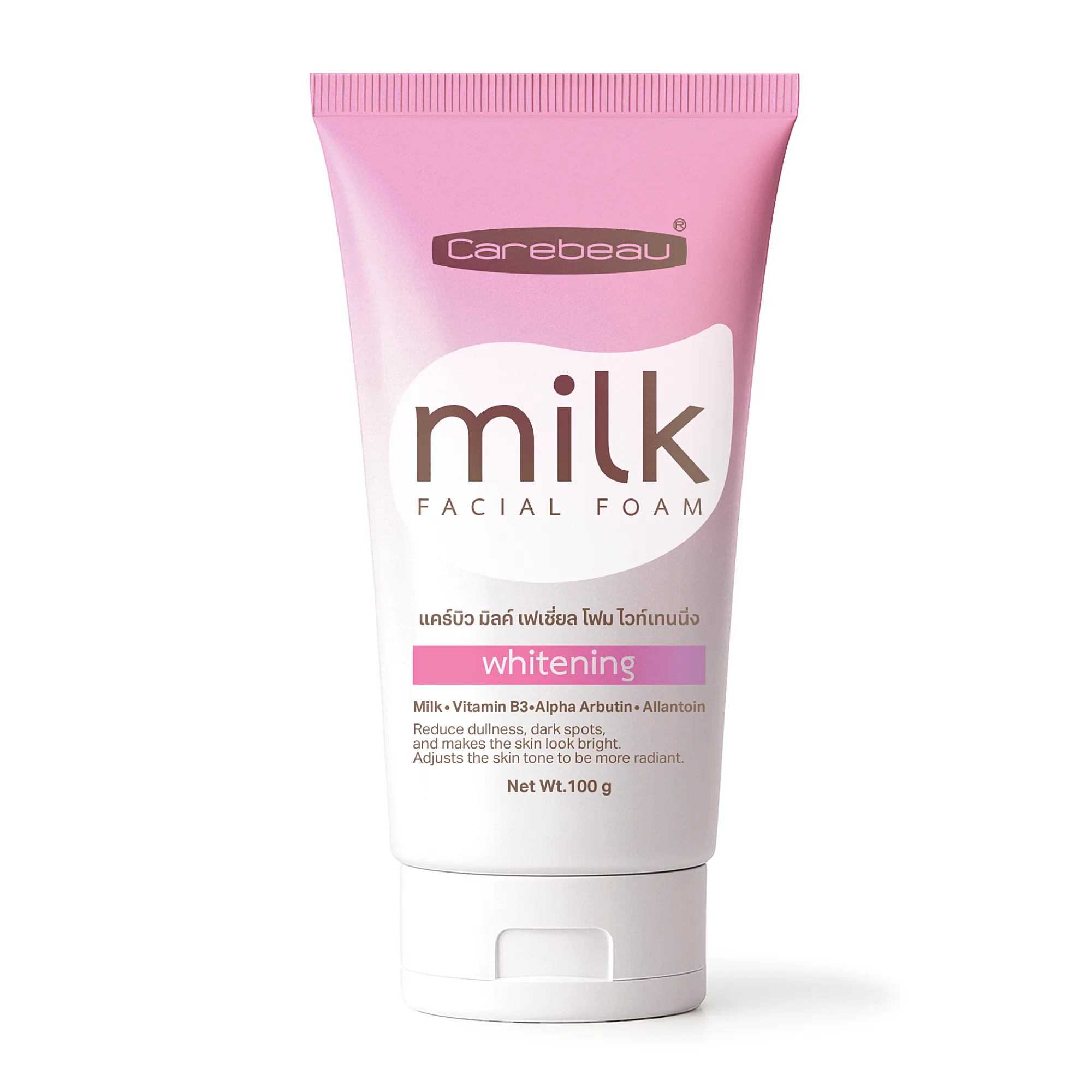 Carebeau Milk Facial Foam 100g - Image 2 | Wholesale / OEM Facial Cleanser from Thailand